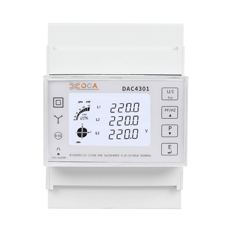 Contatore di energia elettrica Modbus multi-tariffa CA su guida DIN Dac4301