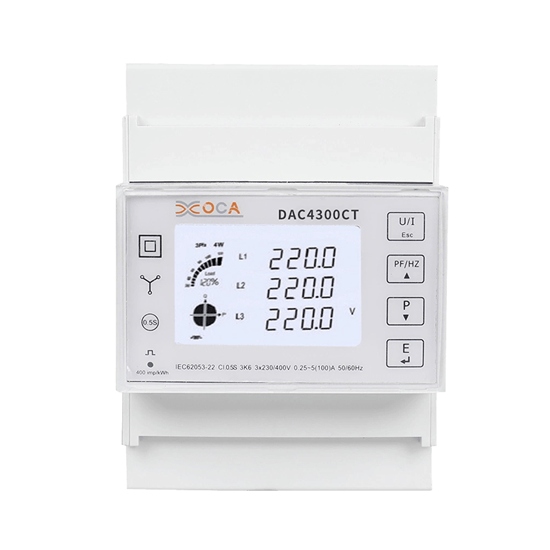 Contatore di energia elettrica Tuya prepagato trifase CA su guida DIN Dac4300CT