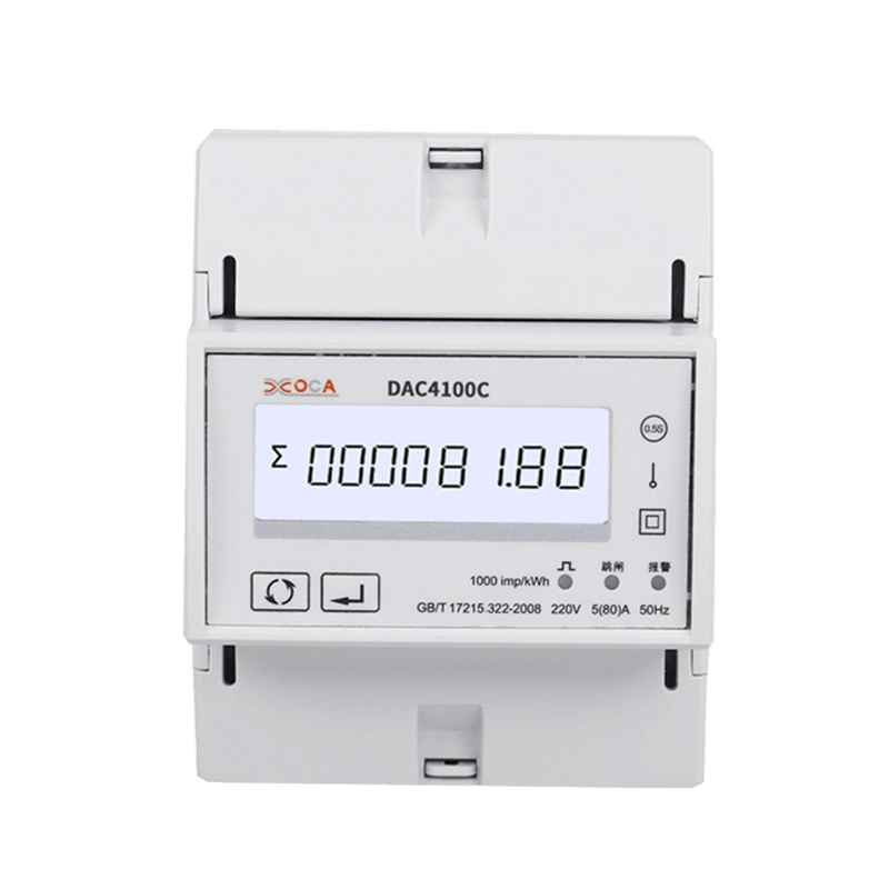 Contatore di energia con controllo remoto intelligente Modbus monofase su guida DIN DAC4100C