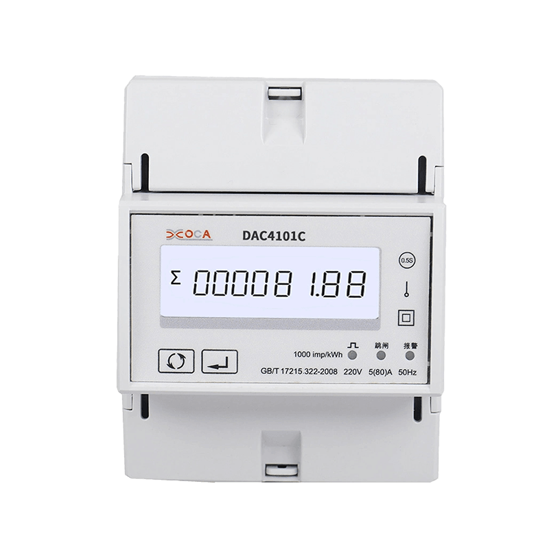 Dac4101C Guida DIN con relè Contatore di energia elettrica Modbus monofase prepagato