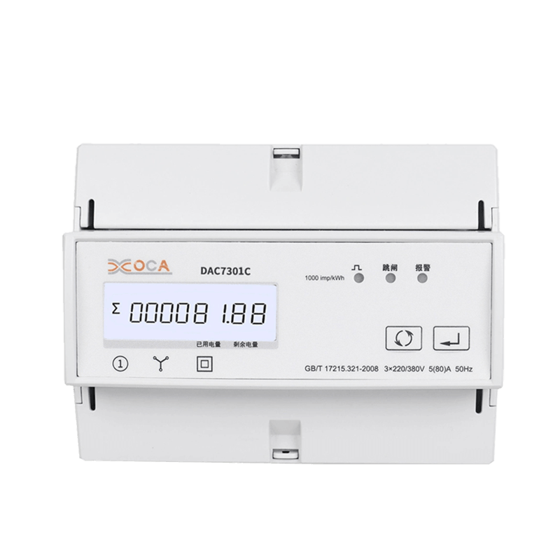 Contatore di energia elettrica Modbus trifase CA su guida DIN Dac7301C