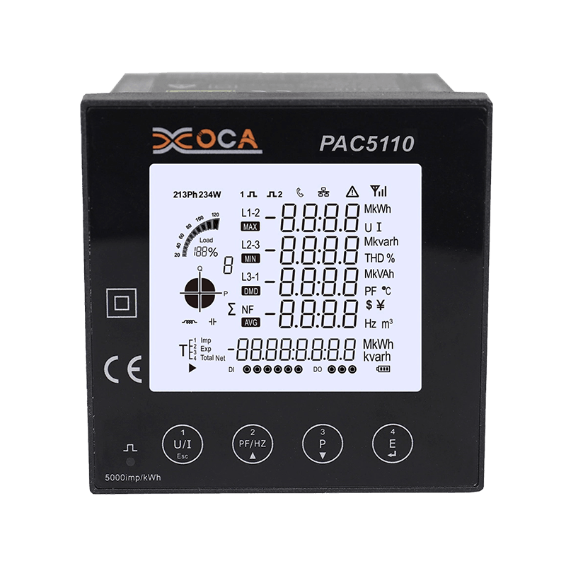 Contatore di energia elettrica digitale Modbus RS485 da pannello trifase PAC5110 Misuratore di potenza