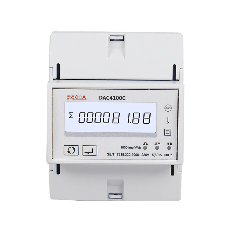 Contatore di energia con controllo remoto intelligente Modbus monofase su guida DIN DAC4100C