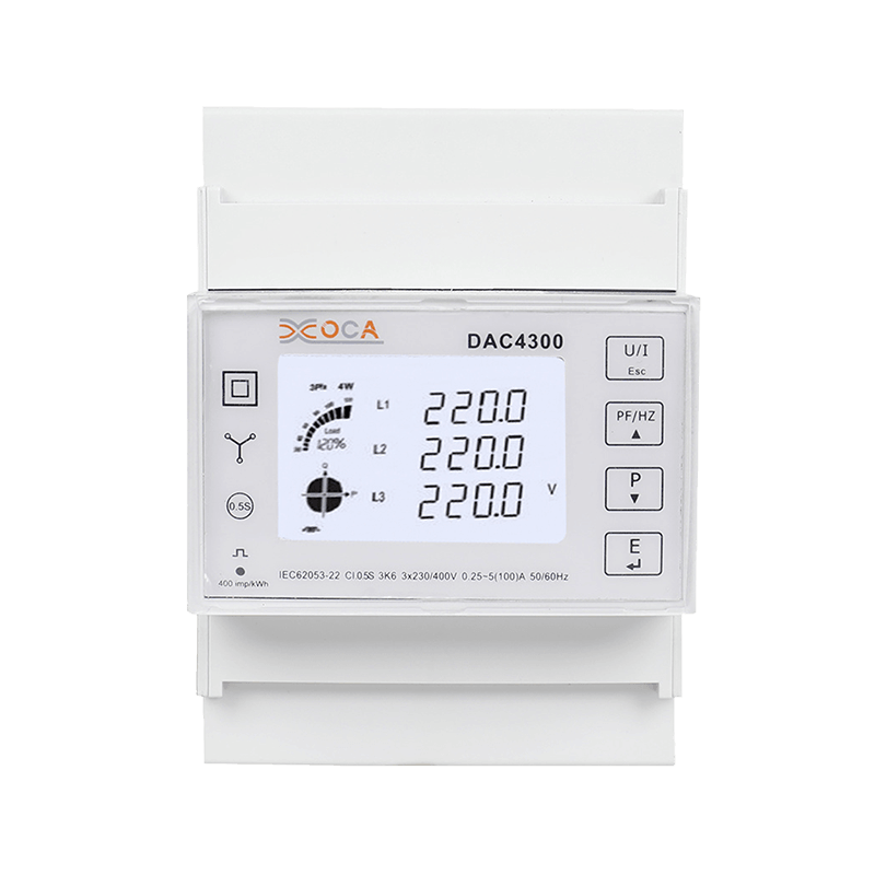 DAC4350CT Monofase 4P Multifunzione con comunicazione Relè 4G Guida DIN Elettrica